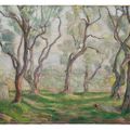 Henri Lebasque — Молодая девушка, живущая среди деревьев, изображение 2