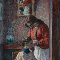 Henri Lebasque — Прическа (мадам Лебаск делает прическу сама), изображение 1