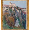 Henri Martin — Церковь Сен-Сирк, Лапопи-перше-сюр-ла-Фалез-де-ла-букле-дю-Лот, голубая ночь, изображение 2