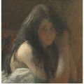Henri Martin — Молодая женщина с прической, изображение 1