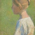 Henri Martin — Молодая женщина в профиле, изображение 1