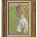 Henri Martin — Молодая женщина в профиле, изображение 2