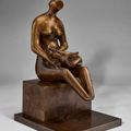 Henry Moore — Мать с ребенком на коленях, изображение 8