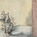 Henry Moore — Мать готовит ребенка к купанию, изображение 1
