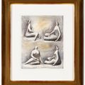 Henry Moore — Рисунок для сидящей скульптуры: Четыре вида, изображение 2