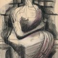 Henry Moore — Сидящая женщина, изображение 1
