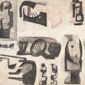 Henry Moore — Рисунок для скульптуры из металла, изображение 1