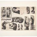 Henry Moore — Рисунок для скульптуры из металла, изображение 2