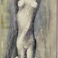 Henry Moore — Лежащая обнаженная, из альбома для зарисовок 1980 года, изображение 12