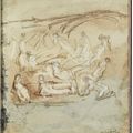 Henry Moore — Лежащая обнаженная, из альбома для зарисовок 1980 года, изображение 4