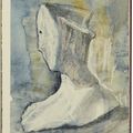 Henry Moore — Лежащая обнаженная, из альбома для зарисовок 1980 года, изображение 10