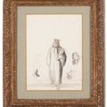 Honoré Daumier — Судебный процесс (для выяснения отношений между двумя котами) ( справа ) ; Двое лиц без оплаты ( сзади ), изображение 3