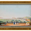 Italian School — Шесть видов Рима, включая замок Святого Ангела, арку Константина, площадь Пьяцца дель Пополо, арку Тита и пирамиду Кая Честиу; и четыре вида Неаполитанского залива с разных точек зрения, в, изображение 12