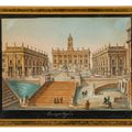Italian School — Шесть видов Рима, включая замок Святого Ангела, арку Константина, площадь Пьяцца дель Пополо, арку Тита и пирамиду Кая Честиу; и четыре вида Неаполитанского залива с разных точек зрения, в, изображение 18