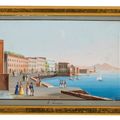 Italian School — Шесть видов Рима, включая замок Святого Ангела, арку Константина, площадь Пьяцца дель Пополо, арку Тита и пирамиду Кая Честиу; и четыре вида Неаполитанского залива с разных точек зрения, в, изображение 19