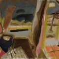 Ivon Hitchens — Интерьер коттеджа, Вечерний, изображение 1