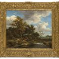 Jacob Van Ruisdael — Лесистый речной пейзаж с пастухами и их стадом, изображение 2