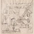 James Ensor — Улица Фландрии в Остенде (прямая ) ; Ателье ( обратная сторона ), изображение 2
