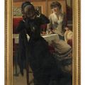 James Jacques Joseph Tissot — Двое женщин в кафе или Молодая вдова, изображение 2