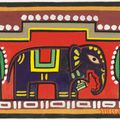 Jamini Roy — Без названия (Слон); Без названия (Птицы), изображение 2