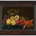 Jan Davidsz. de Heem — Фрукты на серебряном блюде с омарами на частично задрапированном столе, изображение 2