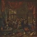 Jan Steen — Христос в доме Марии и Марфы, изображение 1