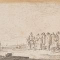 Jan van Goyen — Персонажи "долгого пути по Кот-д'Ивуару" в Схевенингене, изображение 1
