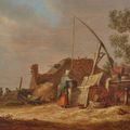 Jan van Goyen — Пейзаж с женщиной у колодца, изображение 1