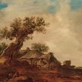 Jan van Goyen — Прогулка по дюнам, рядом с домом для детей, в прериях по-арьерски-план, изображение 1