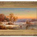 Jasper Francis Cropsey — Зимний вечер за городом, изображение 2