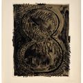 Jasper Johns — Цифра 8, из серии черных цифр, изображение 1