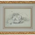 Jean Baptiste Oudry — Перевернутая корзина с растениями и цветами, изображение 2