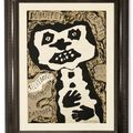 Jean Dubuffet — Персонаж с белыми зубами (Макет для оформления экспозиции Силькеборга) (Персонаж с белыми зубами (макет для плаката выставки в Силькеборге)), изображение 2