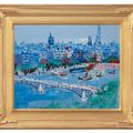 Jean Dufy — Набережная Сены на мосту Карусель, изображение 2