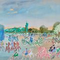 Jean Dufy — Набережная в Булонском лесу, изображение 1