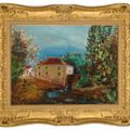 Jean Dufy — Улица Арриер-дю-Мулен в окрестностях ла-Рош-Берланд (коммуна Боссэ-сюр-Клэаз), изображение 2