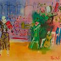 Jean Dufy — Клоуны-музыканты, изображение 1