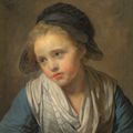 Jean-Baptiste Greuze — Молодая девушка на парапете, изображение 1