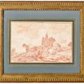 Jean-Honoré Fragonard — Лесистый пейзаж с отдаленной виллой, изображение 2