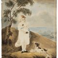John Constable — Молодая девушка со спаниелем на фоне пейзажа, изображение 3