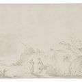John Constable — Фигуры, беседующие на проселочной дороге, изображение 1