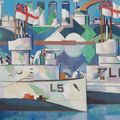 John Duncan Fergusson — Подводные лодки и замаскированный линкор, изображение 1