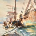 John Singer Sargent — Разгрузка лодок, изображение 1