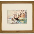 John Singer Sargent — Разгрузка лодок, изображение 2