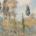 John Singer Sargent — Олива и кипарис, изображение 1