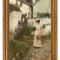 John William Waterhouse — Собирал цветы в Девонширском саду, изображение 2