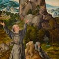 Joos Van Cleve — Святой Франциск, получающий стигматы, изображение 1