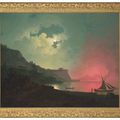 Joseph Wright Of Derby — Везувий во время извержения, вид с Позиллипо, изображение 2