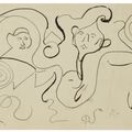 Jules Pascin — (i) Персонаж (ii) Автопортрет молодых женщин ( справа); Этюды с лицами (сзади) (iii) Эрмина Давид Экриван, изображение 6