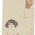 Jules Pascin — (i) Женский дебют (ii) Женское платье в голубом стиле ( спереди ); Разнообразные этюды ( сзади ) (iii) Банкетка (сзади ); Женские этюды ( сзади ), изображение 5
